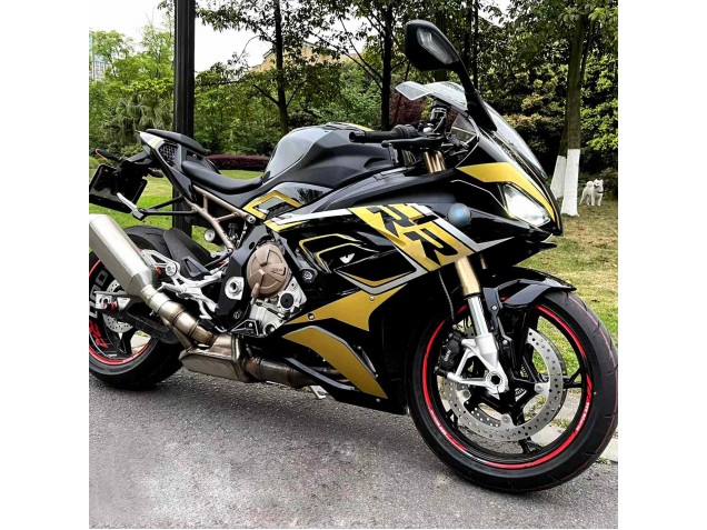 2019-2022 BMW S1000RR Motorcycle Fairing - Black Gold Australia