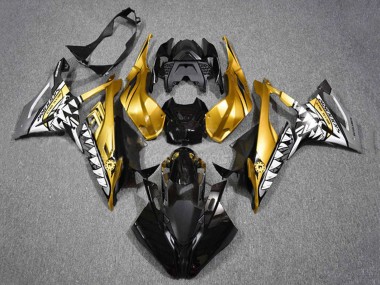 Affordable 2019-2022 BMW S1000RR Motorcycle Fairings - Gold Black Shark Australia