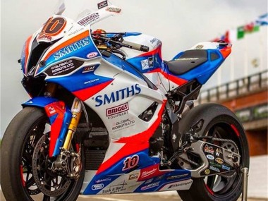 Affordable 2019-2022 BMW S1000RR Motorcycle Fairings - White Blue Red Smiths Australia