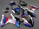 2019-2022 BMW S1000RR Motorcycle Fairings - White Blue Red Smiths Australia