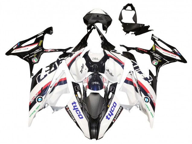 2019-2022 BMW S1000RR Motorcycle Fairings - White Black Pink Oxford Australia