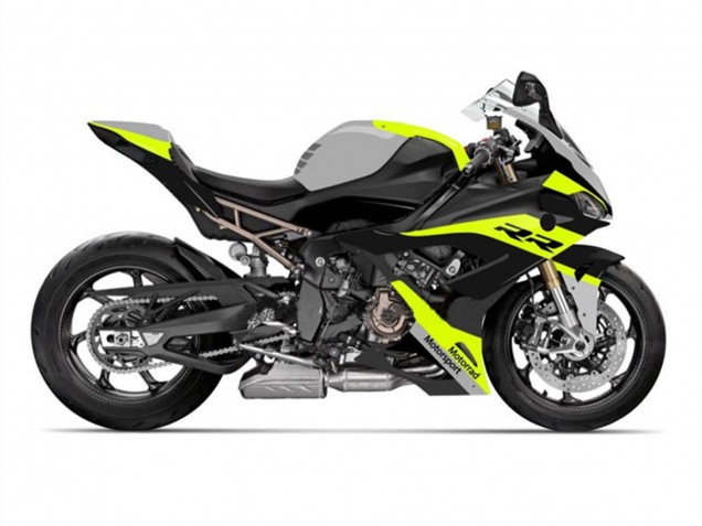 2019-2022 BMW S1000RR Motorcycle Fairings - Black Yellow Grey Australia