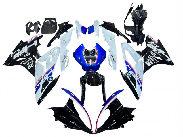 2017-2018 BMW S1000RR Motorcycle Fairing - White Blue Glossy Black Australia