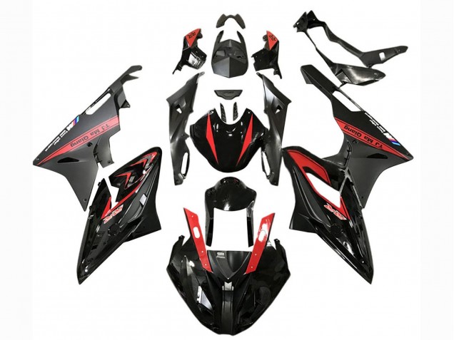 2017-2018 BMW S1000RR Motorcycle Fairings - Red Glossy Black Matte Black Australia