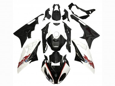 Affordable 2017-2018 BMW S1000RR Motorcycle Fairings - White Glossy Black Australia