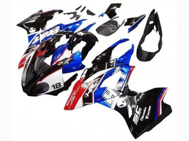 Affordable 2017-2018 BMW S1000RR Motorcycle Fairings Kits - White Blue Red Glossy Black Australia