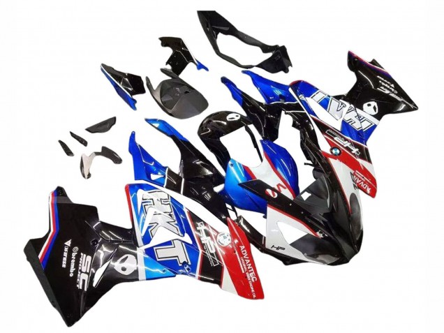 2017-2018 BMW S1000RR Motorcycle Fairings Kits - White Blue Red Glossy Black Australia