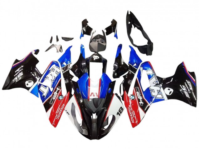 2017-2018 BMW S1000RR Motorcycle Fairings Kits - White Blue Red Glossy Black Australia