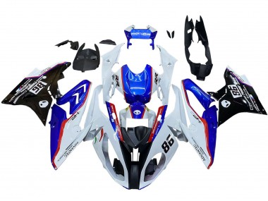 Affordable 2017-2018 BMW S1000RR Bike Fairings - White Blue Red Glossy Black Australia