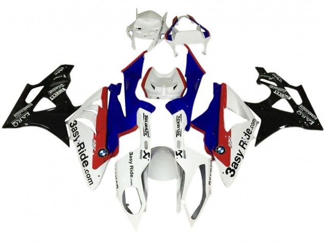 2017-2018 BMW S1000RR Motorcycle Fairings Kit - White Blue Red Glossy Black Australia