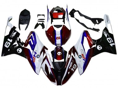 Affordable 2017-2018 BMW S1000RR Motorcycle Fairings - White Red Blue Black Australia