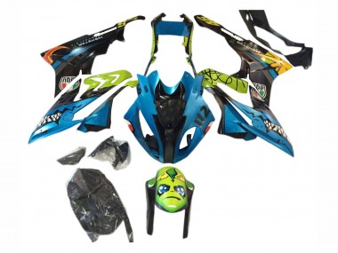 Affordable 2017-2018 BMW S1000RR Motorcycle Fairings - Blue Yellow Shark Australia