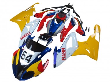 Affordable 2017-2018 BMW S1000RR Motorcycle Fairings - Yellow White Red Blue Fiamm 64 Australia