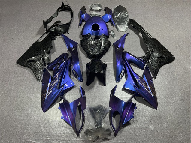 2017-2018 BMW S1000RR Motorcycle Fairings - Blue Black Forged Carbon Fiber Australia