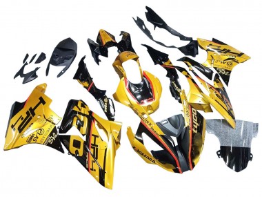 Affordable 2017-2018 BMW S1000RR Motorcycle Fairings - Gold Black Tyco Australia