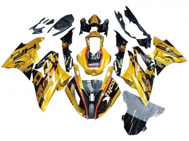 Affordable 2017-2018 BMW S1000RR Motorcycle Fairings - Gold Black Tyco Australia