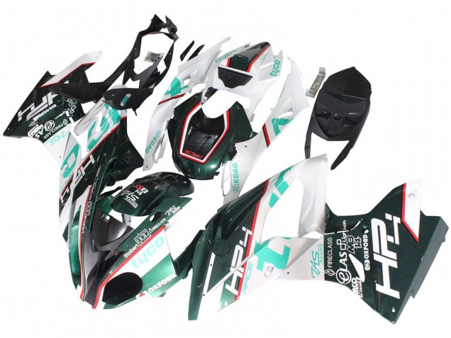 2017-2018 BMW S1000RR Motorcycle Fairings - White Green Australia