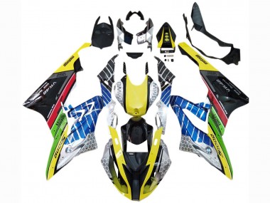 Affordable 2017-2018 BMW S1000RR Motorcycle Fairings - Yellow Blue Red Green Black VR Australia