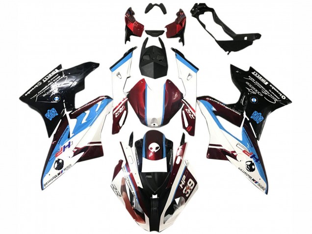 2015-2016 BMW S1000RR Bike Fairings - White Red Blue Glossy Black Australia