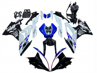 Affordable 2015-2016 BMW S1000RR Motorcycle Fairing Kits - White Blue Glossy Black Australia