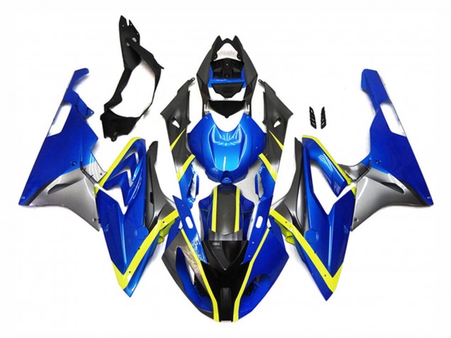 2015-2016 BMW S1000RR Motorcycle Fairings - Silver Yellow Blue Australia