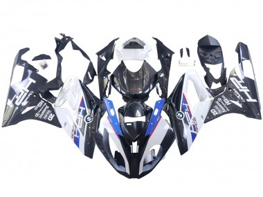 Affordable 2015-2016 BMW S1000RR Motorcycle Fairings - White Blue Black Carbon Fiber Australia