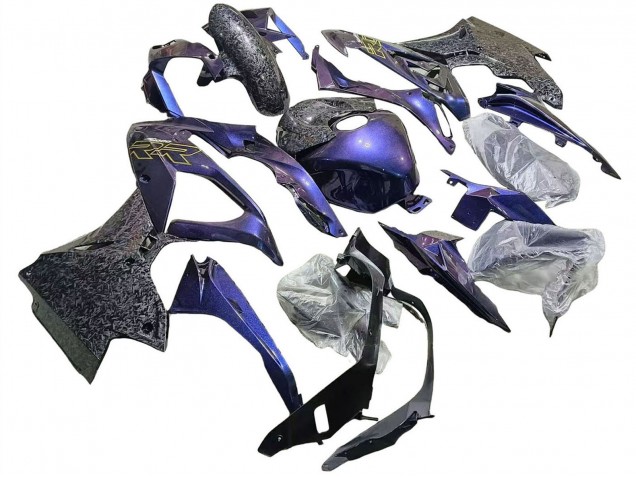 2015-2016 BMW S1000RR Motorcycle Fairings - Gradient Purple Blue Forged Carbon Fiber Australia