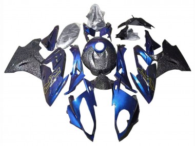 Affordable 2015-2016 BMW S1000RR Motorcycle Fairings - Gradient Purple Blue Forged Carbon Fiber Australia
