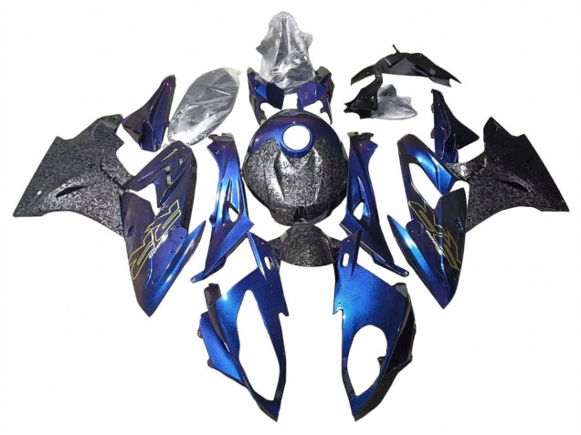 2015-2016 BMW S1000RR Motorcycle Fairings - Gradient Purple Blue Forged Carbon Fiber Australia