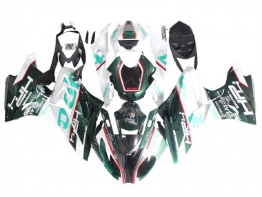 Affordable 2015-2016 BMW S1000RR Motorcycle Fairings - White Green Black Australia
