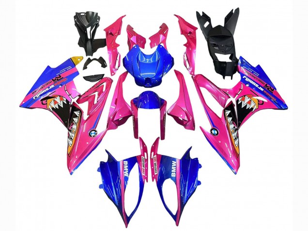 2015-2016 BMW S1000RR Motorcycle Fairings - Pink Blue Shark Australia