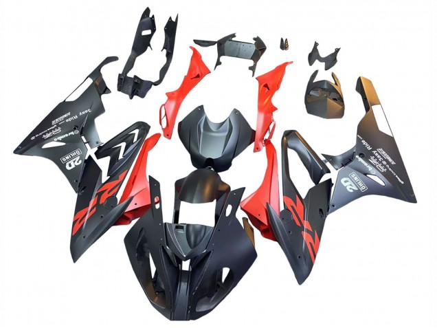 2015-2016 BMW S1000RR Motorcycle Fairings - Matte Black Red Australia