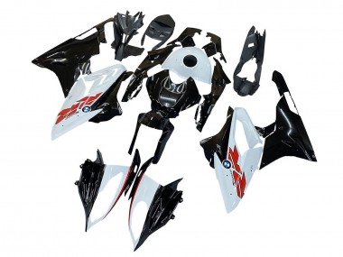 Affordable 2015-2016 BMW S1000RR Motorcycle Fairings - White Black Carbon Fiber Australia
