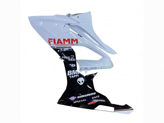 2015-2016 BMW S1000RR Motorcycle Fairings - White Glossy Black Fiamm Australia