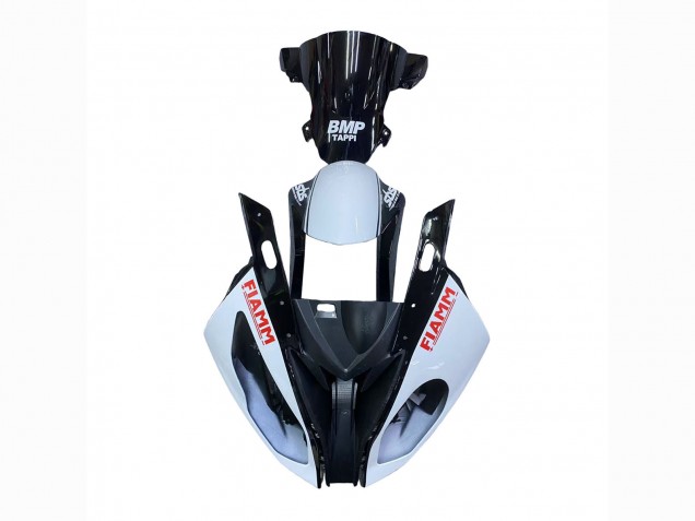 2015-2016 BMW S1000RR Motorcycle Fairings - White Glossy Black Fiamm Australia
