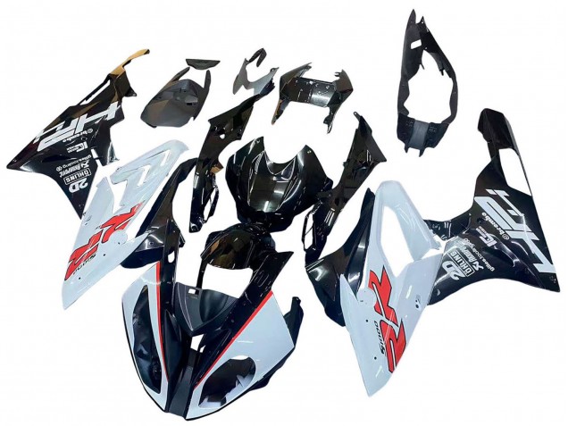 2015-2016 BMW S1000RR Motorcycle Fairings - White Glossy Black Australia