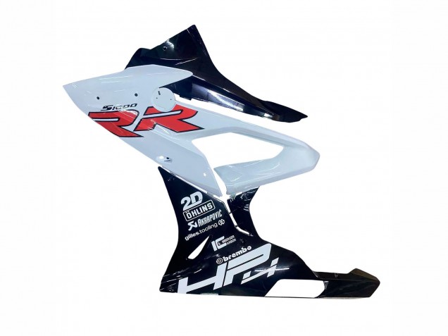 2015-2016 BMW S1000RR Motorcycle Fairings - White Glossy Black Australia