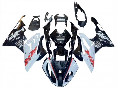 Affordable 2015-2016 BMW S1000RR Motorcycle Fairings - White Glossy Black Australia