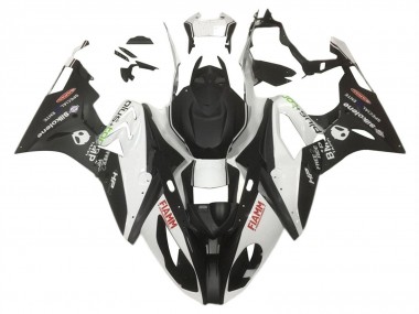 Affordable 2015-2016 BMW S1000RR Motorcycle Fairings - White Matte Black HP Fiamm Australia