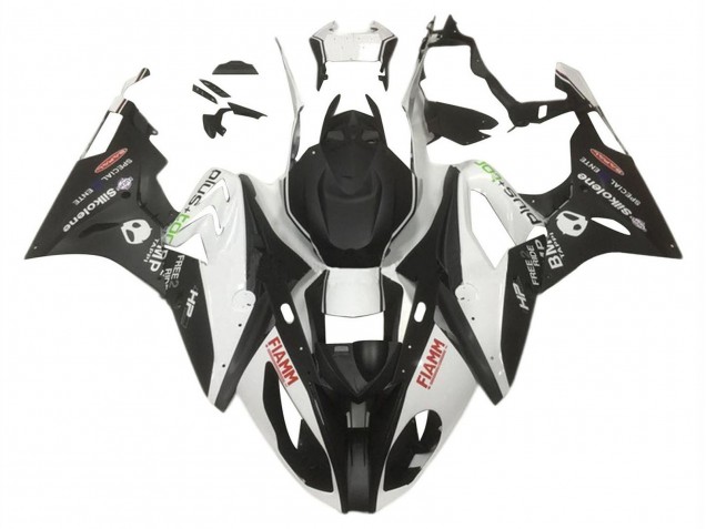 2015-2016 BMW S1000RR Motorcycle Fairings - White Matte Black HP Fiamm Australia