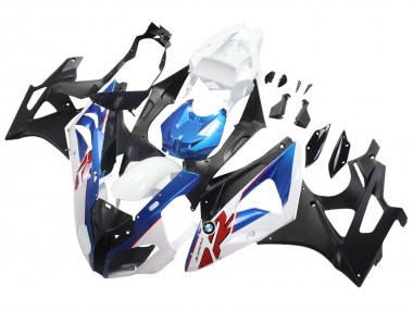 Affordable 2009-2014 BMW S1000RR Motorcycle Fairings - White Blue Matte Black Australia