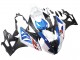 2009-2014 BMW S1000RR Motorcycle Fairings - White Blue Matte Black Australia