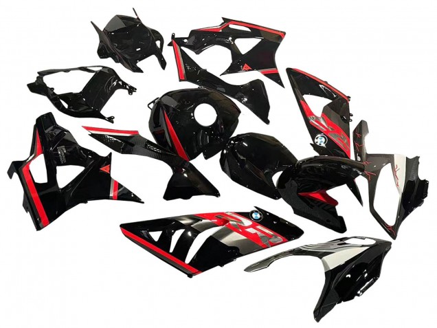 2009-2014 BMW S1000RR Motorcycle Fairing - Red Glossy Black Australia