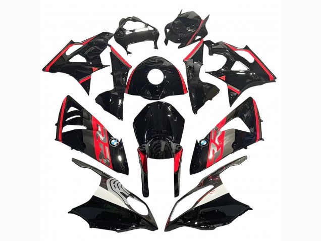 2009-2014 BMW S1000RR Motorcycle Fairing - Red Glossy Black Australia