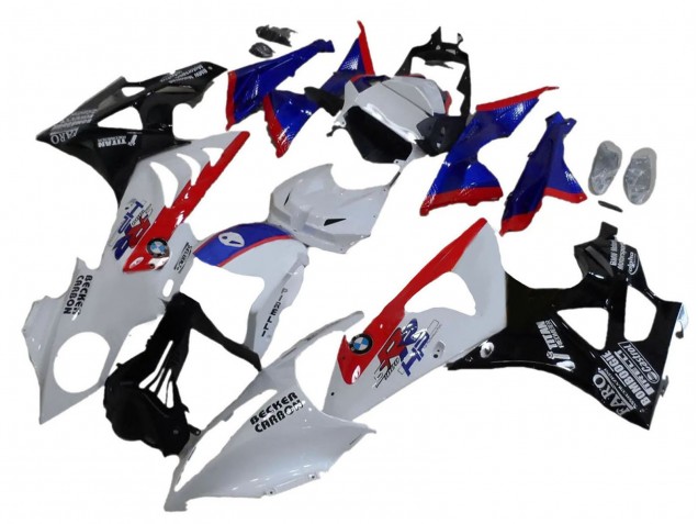 2009-2014 BMW S1000RR Abs Fairings - White Red Blue Glossy Black Australia