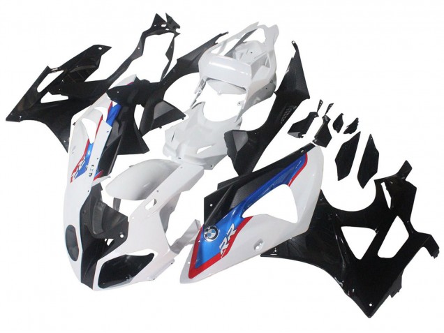 2009-2014 BMW S1000RR Motorcycle Fairings - White Red Blue Glossy Black HP Becker Carbon Australia