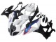 2009-2014 BMW S1000RR Motorcycle Fairings - White Red Blue Glossy Black HP Becker Carbon Australia