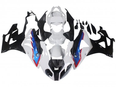 Affordable 2009-2014 BMW S1000RR Motorcycle Fairings - White Red Blue Glossy Black HP Becker Carbon Australia