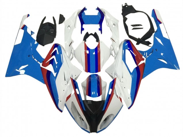 2009-2014 BMW S1000RR Motorcycle Fairings - White Red Blue Australia