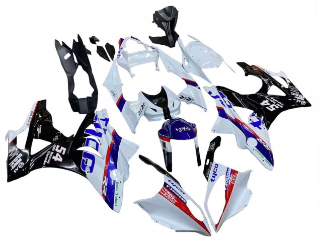 2009-2014 BMW S1000RR Motorcycle Fairings - White Red Blue Black Tyco Australia